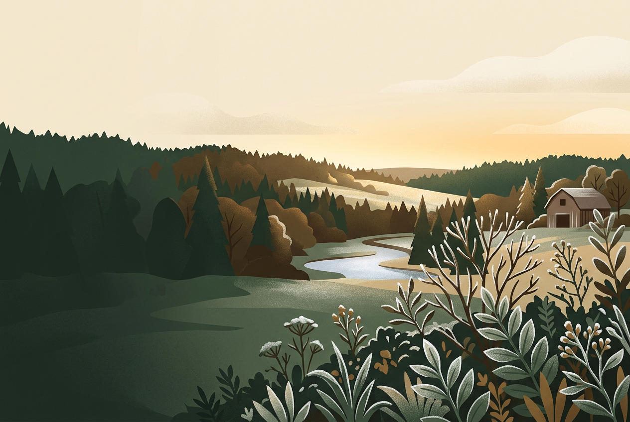 Overnight frost and freeze risk continues in Kentucky and the DC region — editorial illustration